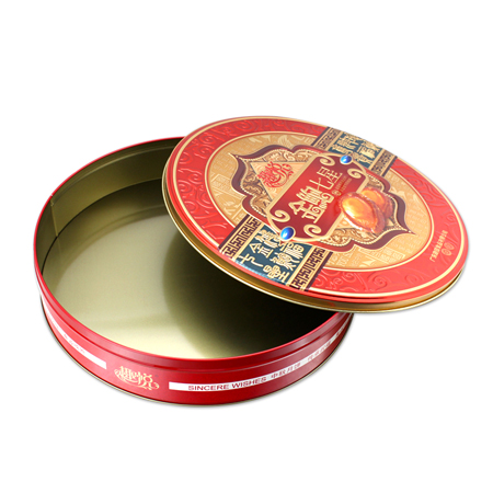 big round mooncake tins